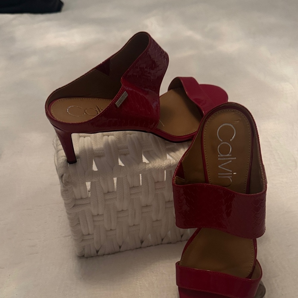 Calvin Klein Bold Red Heel sandals